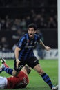 Diego Milito celebrates after the goal